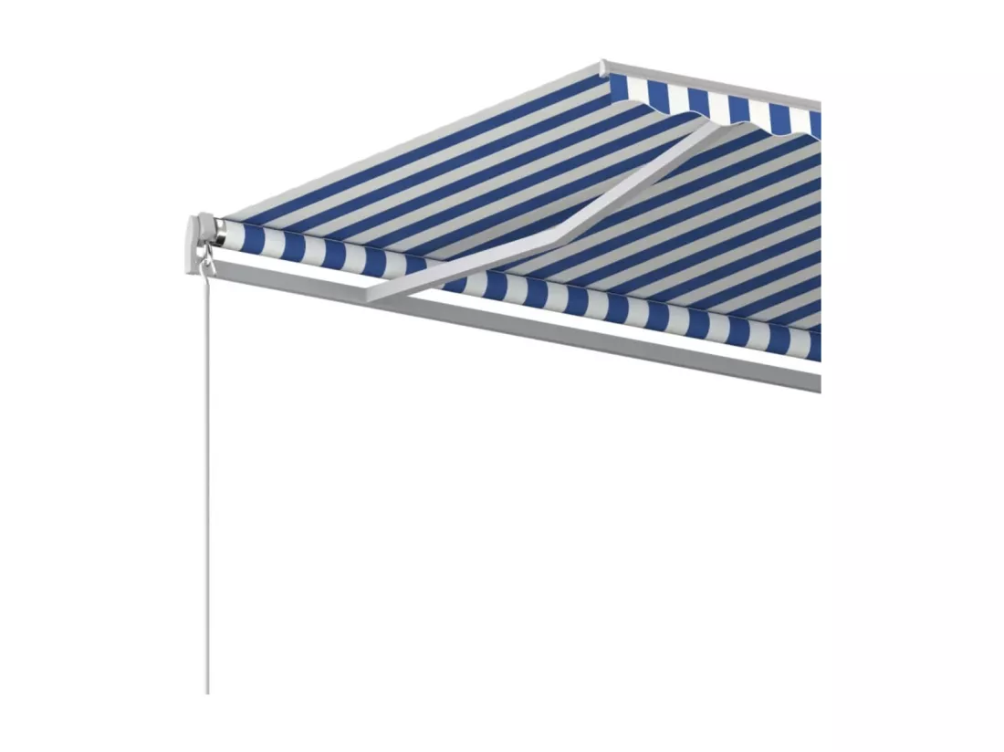 Auventanuel rétractable 450x350 Bleu et blanc