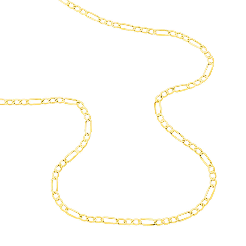 Chaîne Allaoui Maille Alternée 1/3 Or Jaune