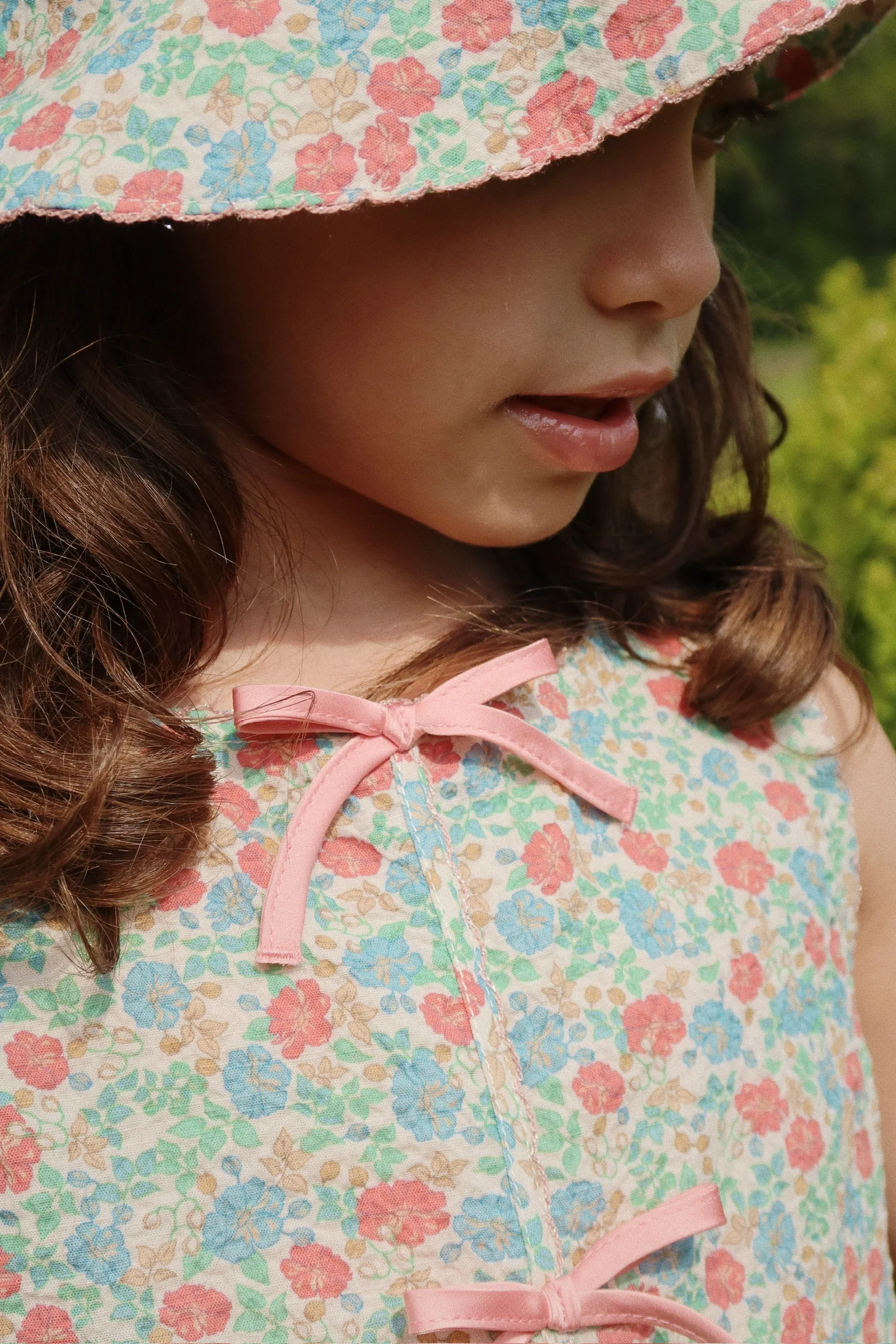 Elin bow kjole - fiola - 12M