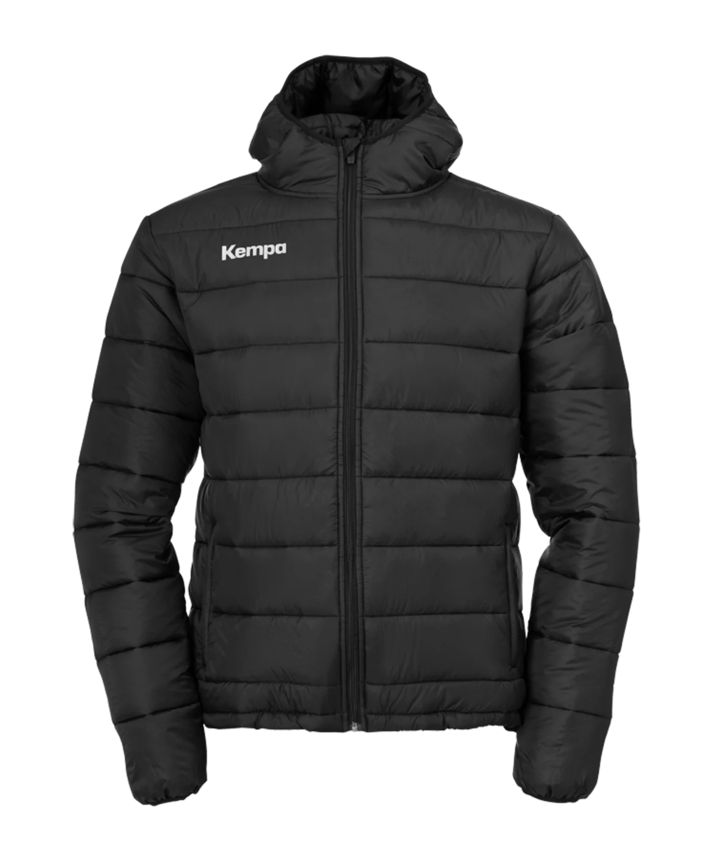 Kempa Puffer Kapuzenjacke Schwarz F01