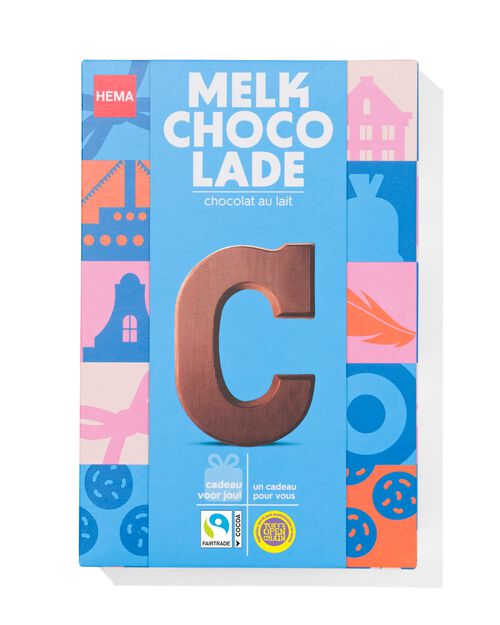 lettre C en chocolat au lait 140g