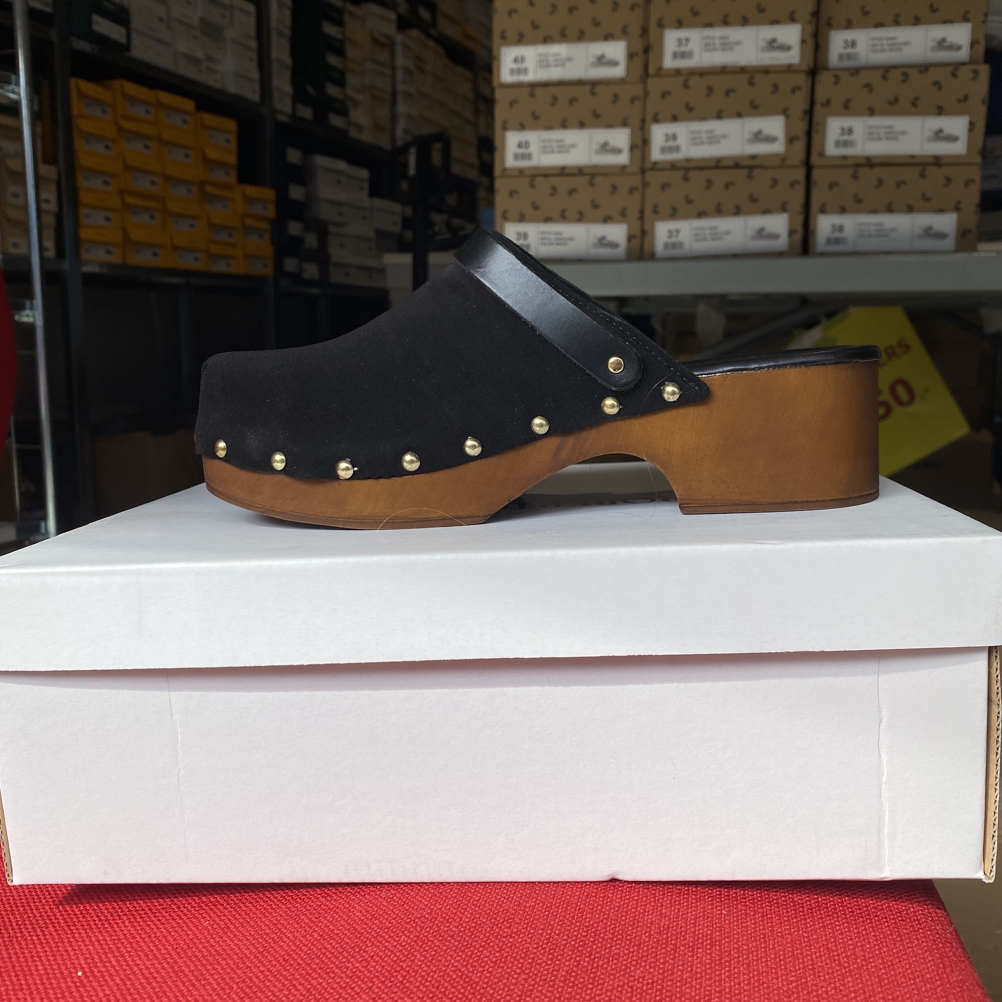 Roberto Rosso - Clogs Suede Leather Black
