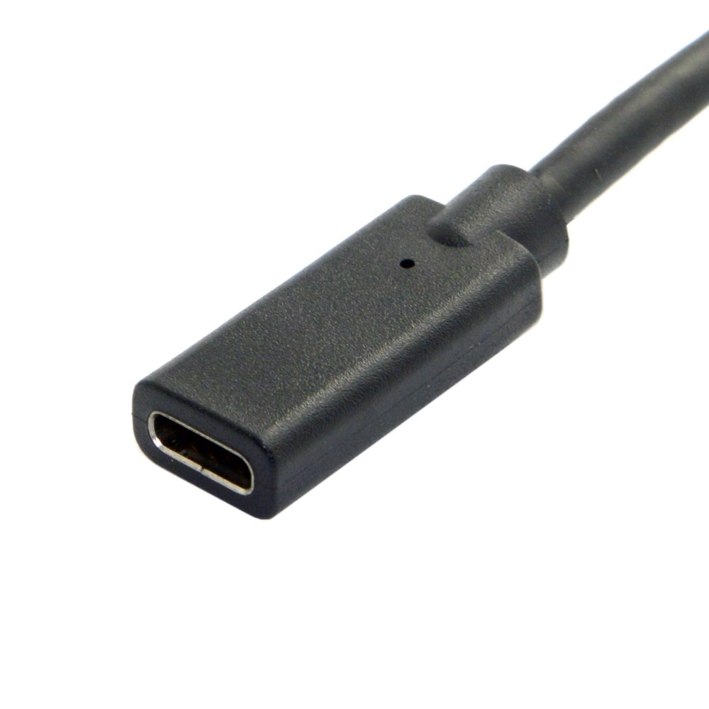 (50cm) USB C auf USB C Kabel Verlängerungskabel - Schwarz