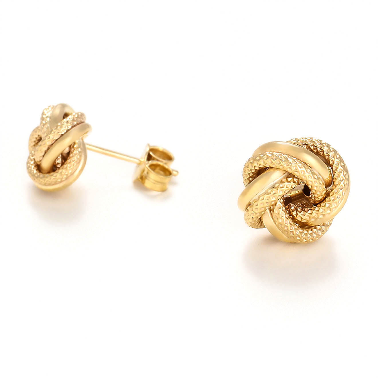Instant d'Or Boucles d'oreilles Noeud or jaune