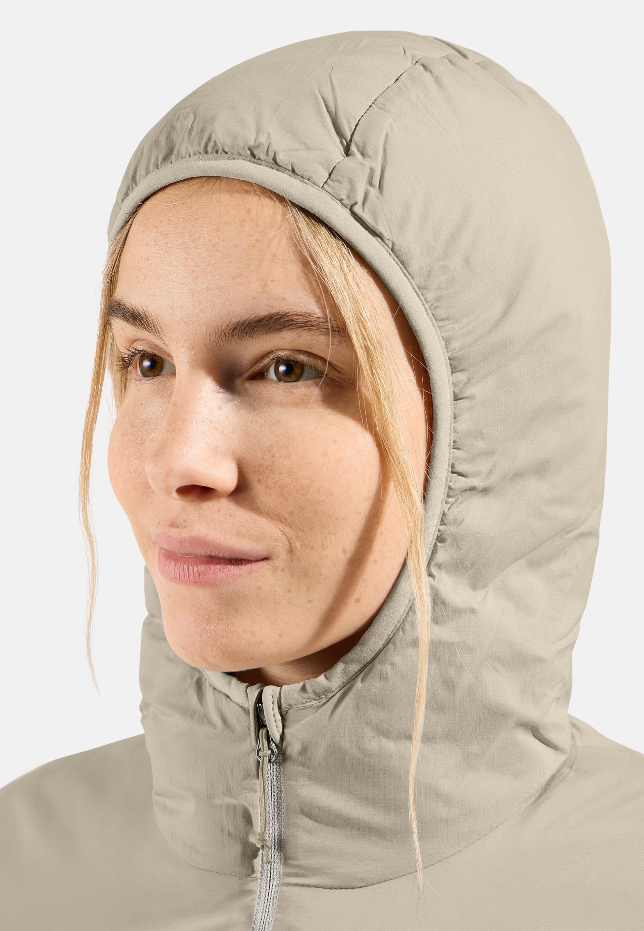 Isolierte Ascent Hybridjacke mit Wolle in agate gray