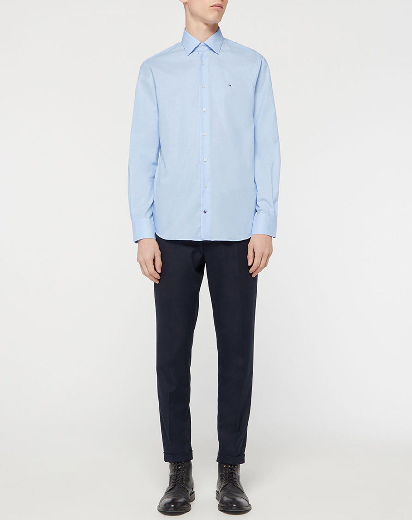 Tommy Hilfiger Chemise Regular en Twill bleu ciel
