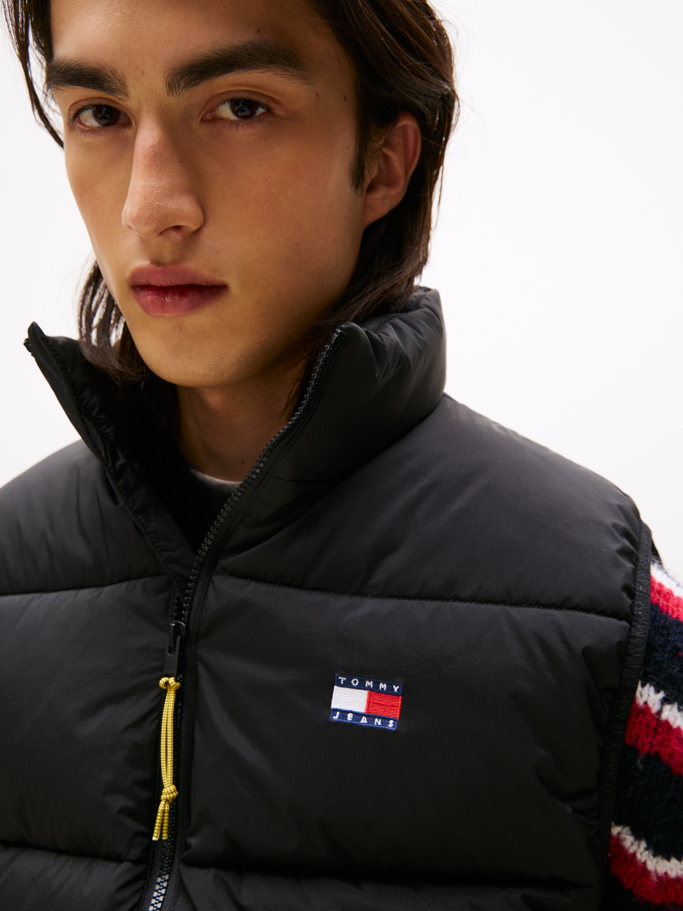Tommy Jeans Steppweste »TJM VAIL PUFFER VEST«, Steppweste Gefüttert Outdoorjacke mit Stehkragen, relaxed fit