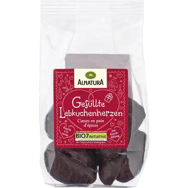 Bio Gefüllte Lebkuchenherzen