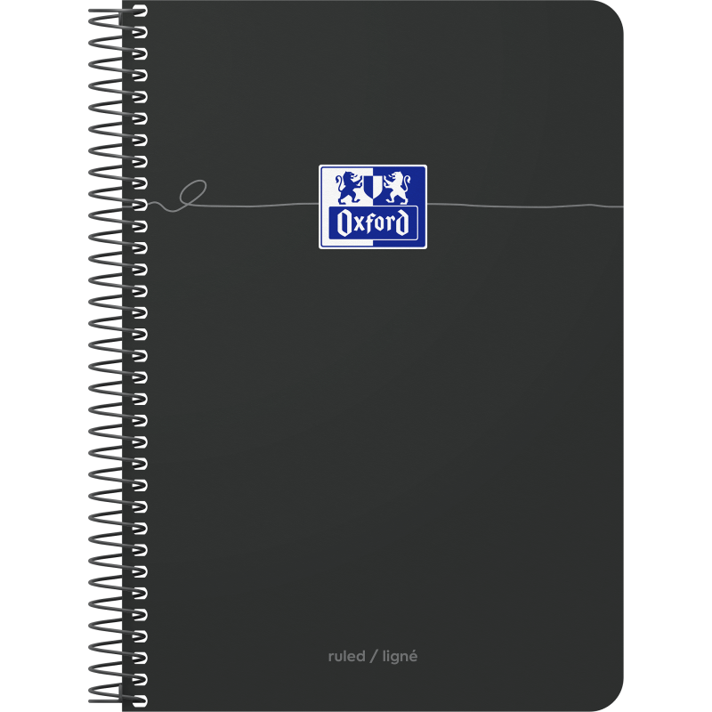 Cahier Oxford Smart Spirale 155X215 160P Optik P. L7+Tag Assorti Intense