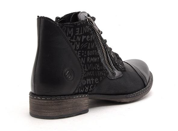 Remonte boots bottine plates femme d437807 noir