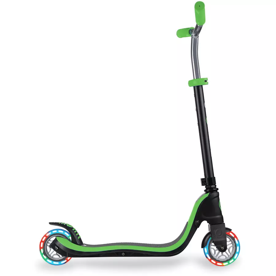 GLOBBER Scooter FLOW 125 LIGHTS lime grün, mit Leuchtrollen