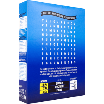 Holie's Crunchy Loops Cookies & Cream 350 g