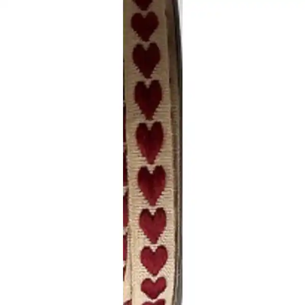 Geschenkband mit Herz rot