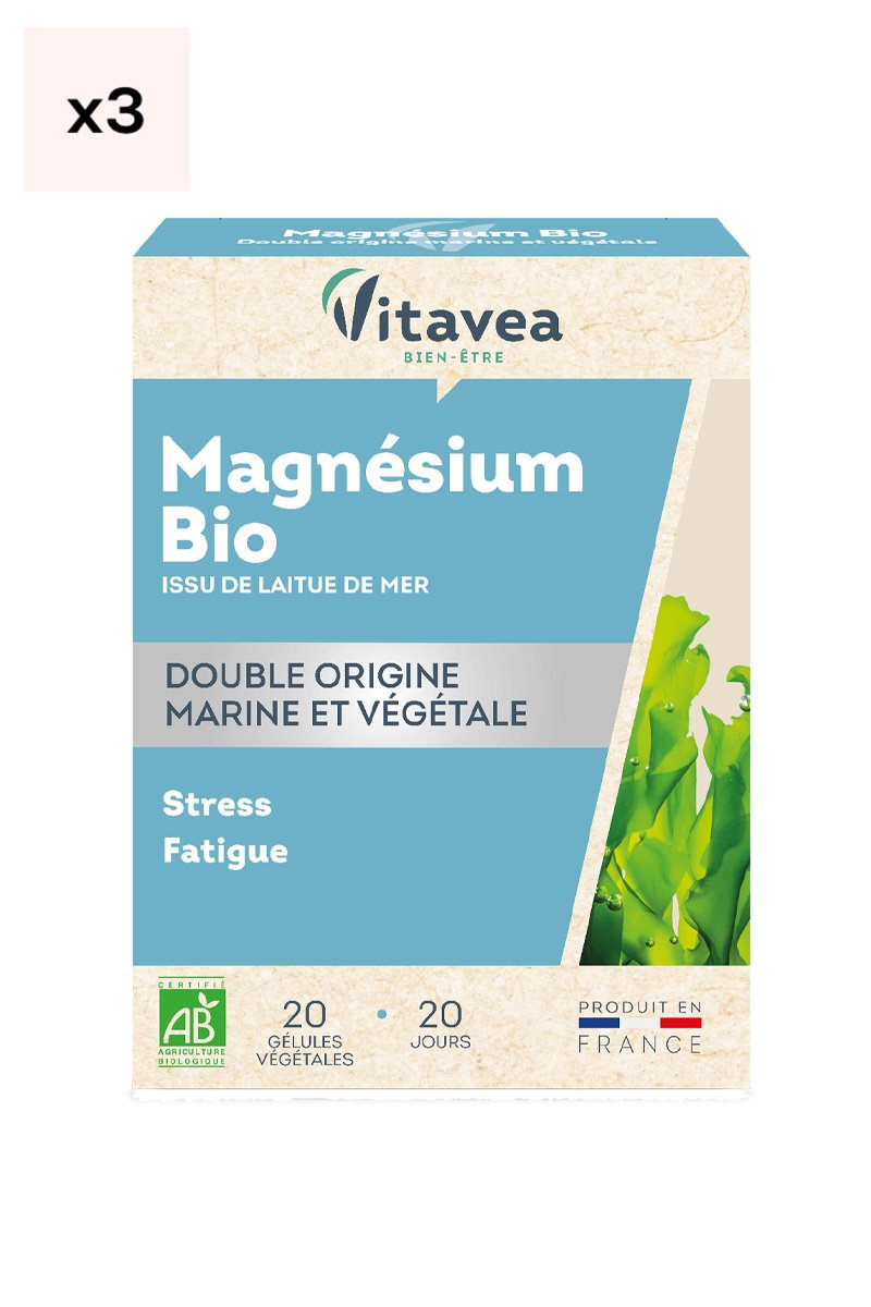 Cures anti-stress & fatigue - Magnésium bio - 2 mois