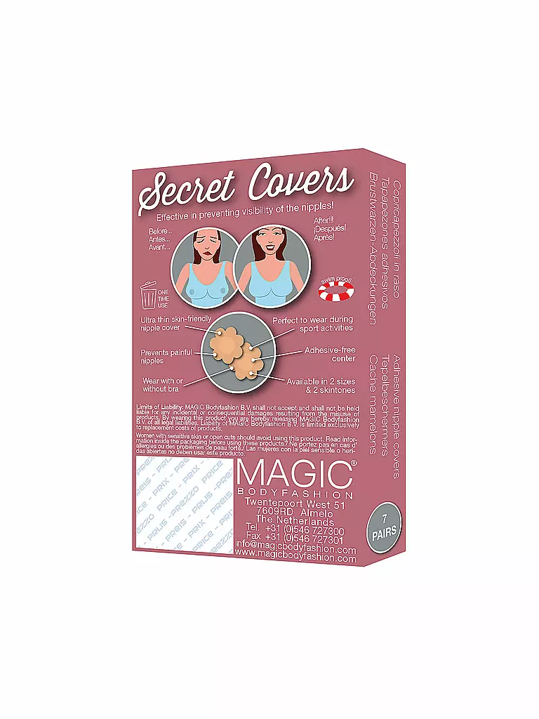 MAGIC BODYFASHION Secret Cover - Brustwarzen-Abdeckung beige