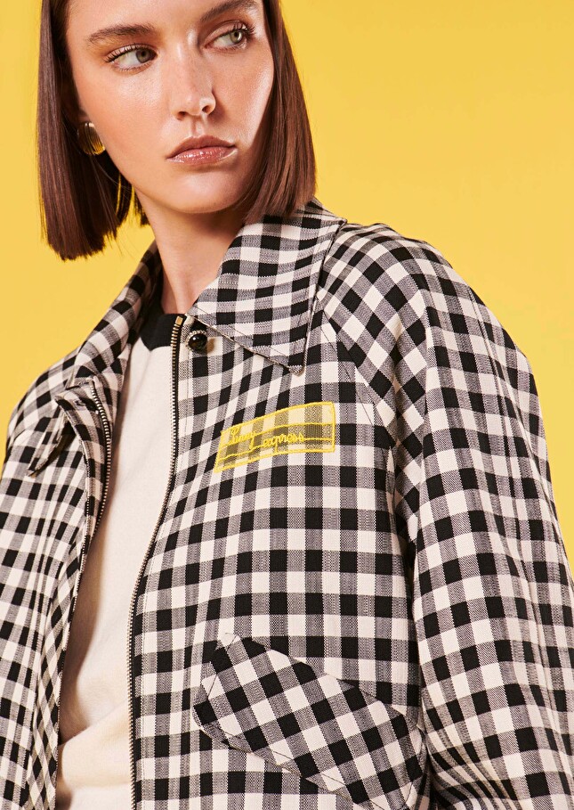 Blouson Belindanoir en vichy