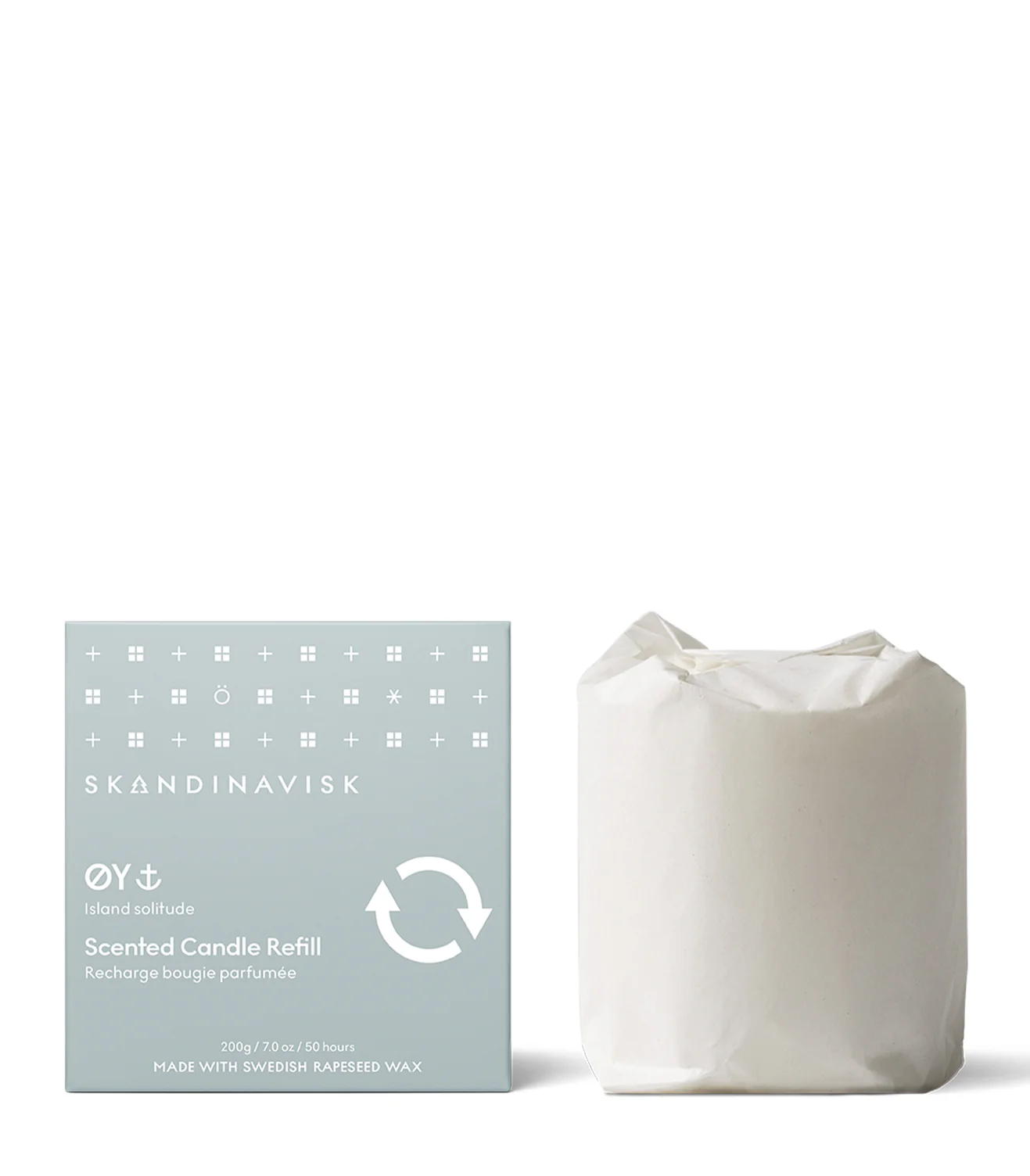 Skandinavisk  Øy duftlys refill - 200g