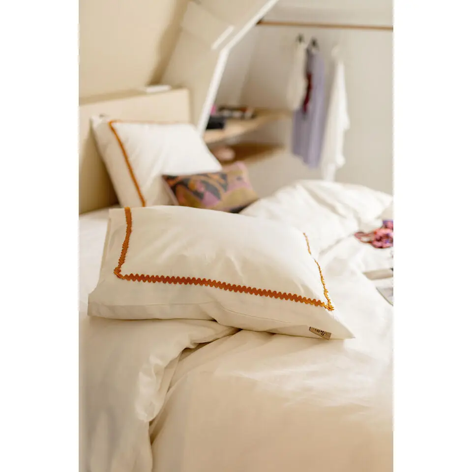 Dindi Home - Dekbedovertrek Sunset Waves - 140x220 cm - Off White
