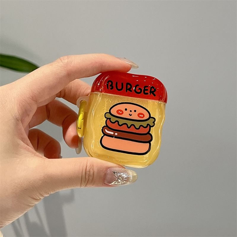VanDi - Burger, friet, tomaat, banaan, Airpods / Pro-oortelefoonhoesje