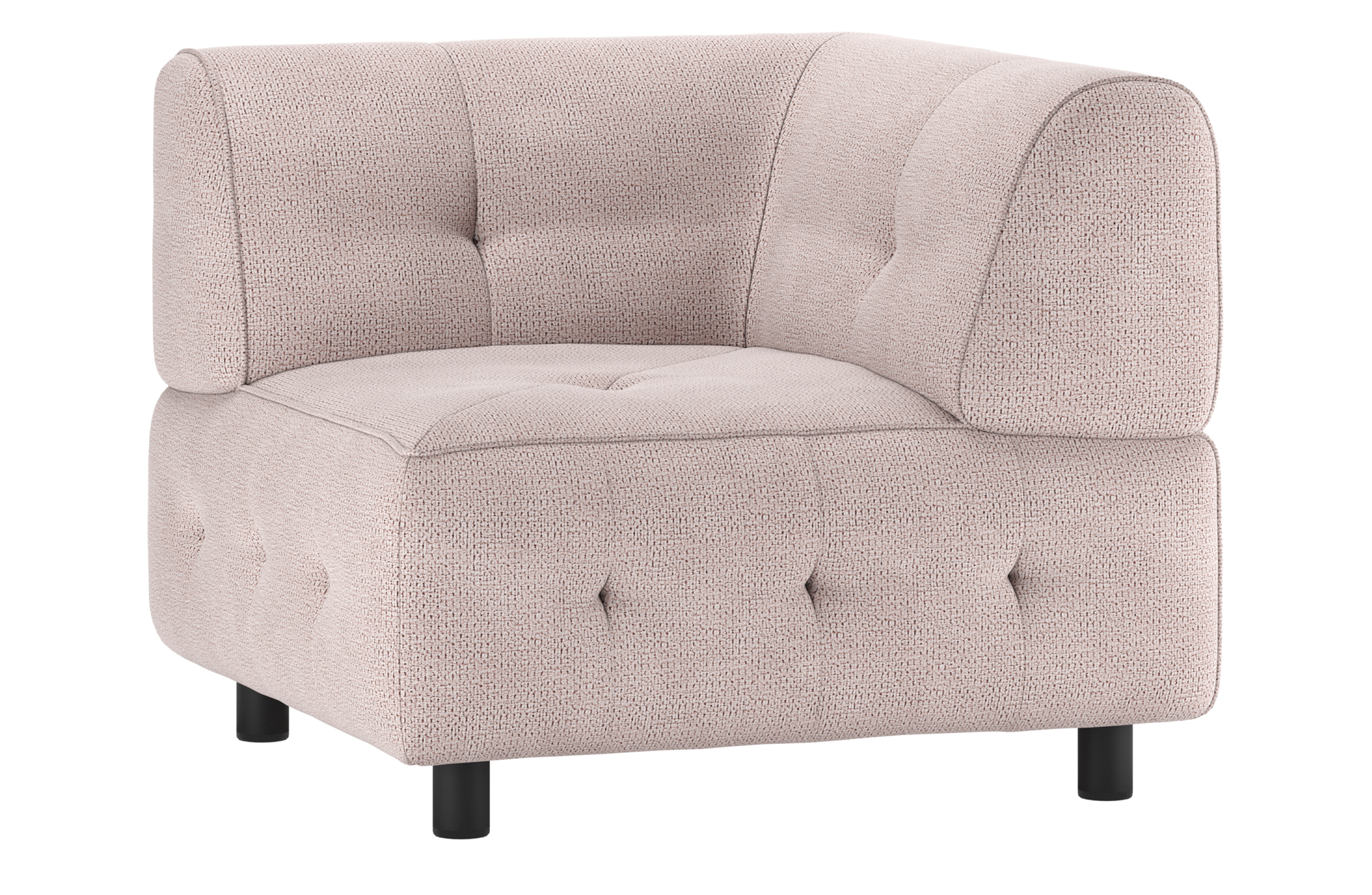 Hoekelement Louis chenille mauve