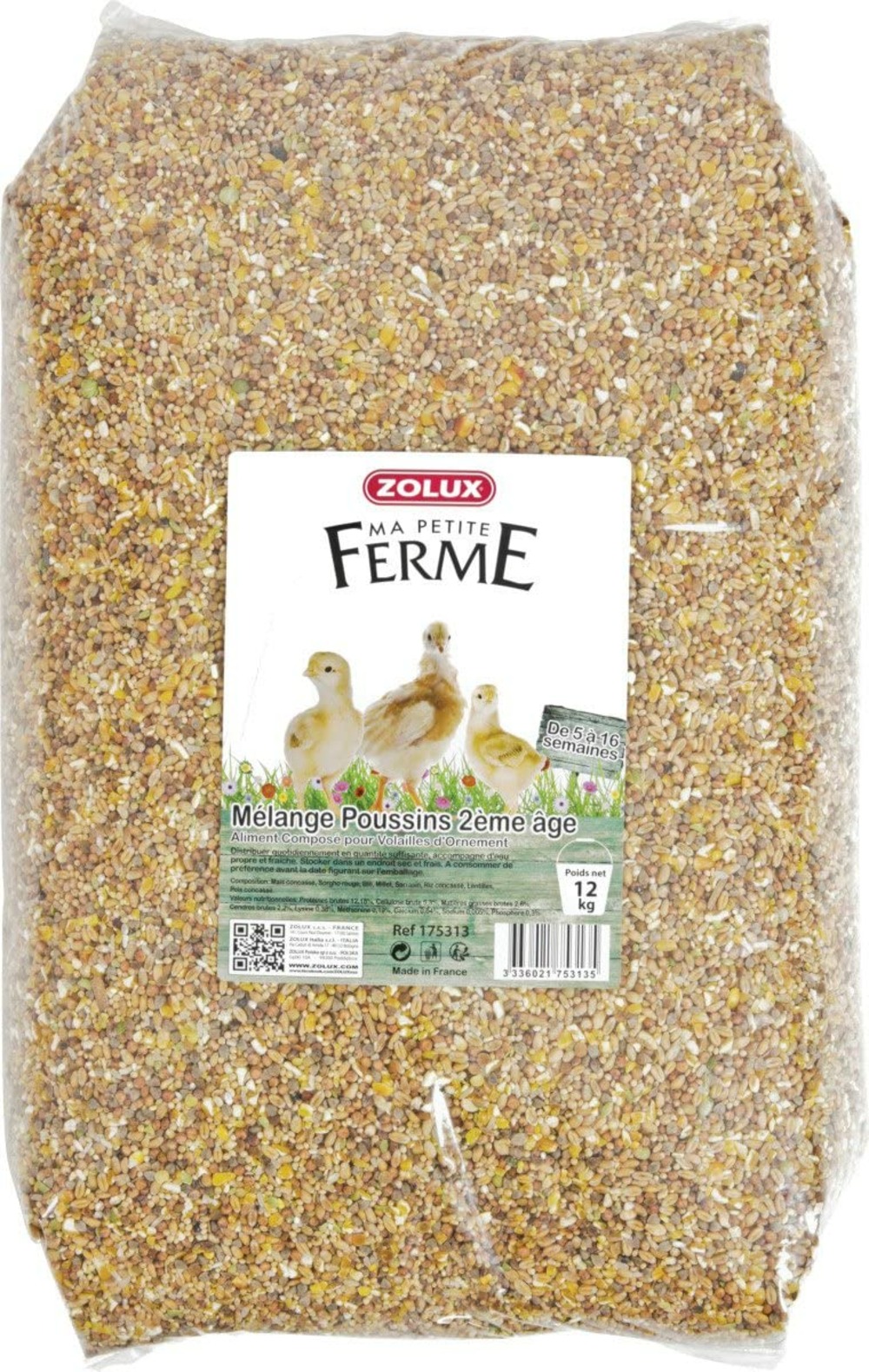Aliments composé, mélange poussin 2eme âge 10kg basse cour
