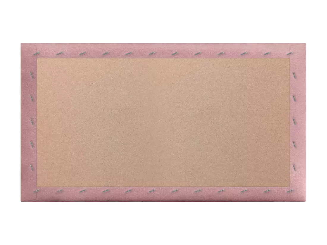 DHOME Lot de 6 Panneaux Rembourrés en Tissu Aqualine Autocollants pour Mur Acoustiques Absorbants Protection contre les Chocs (Rose, 50x30cm, x6)