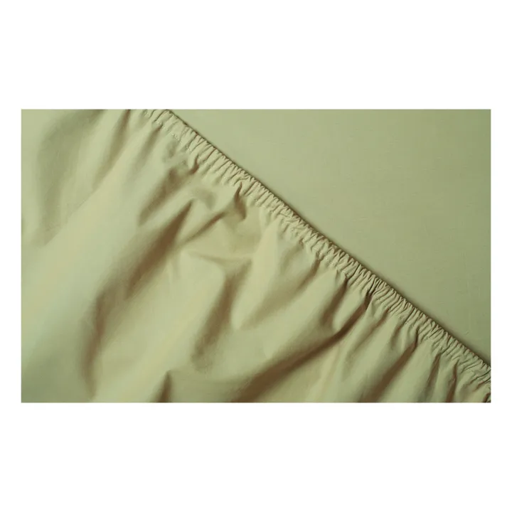 Suite 702 Drap-housse en percale organique | Vert pistache
