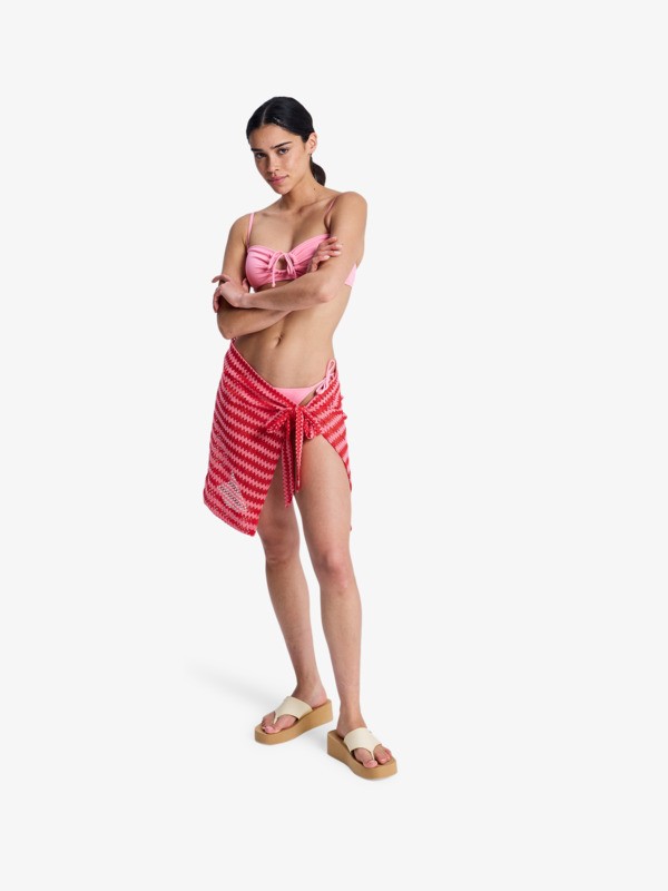 Moana Story Jupe de plage Rouge Femme