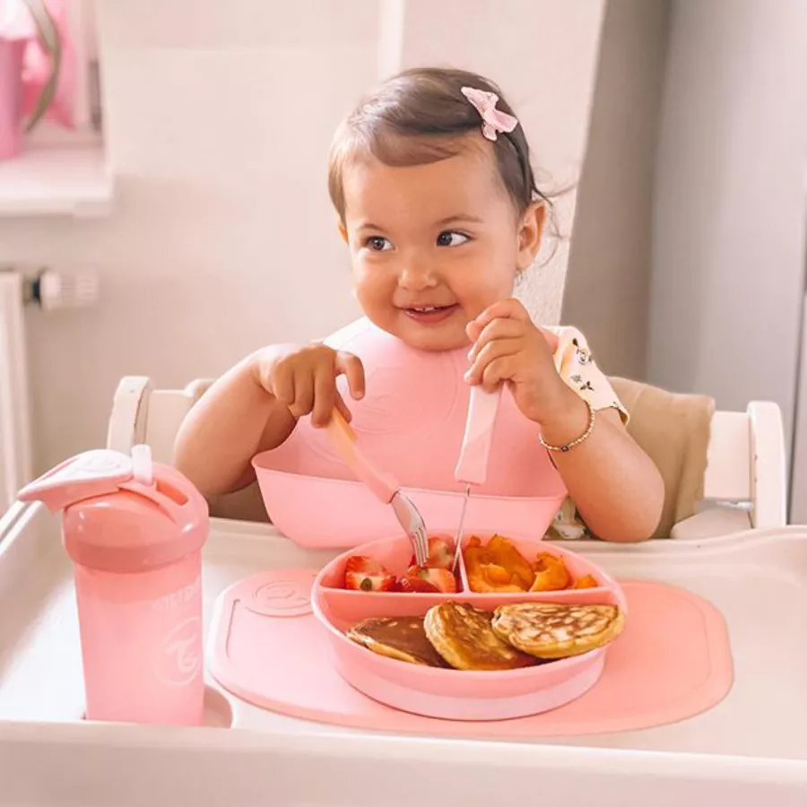 TWISTSHAKE Lätzchen 2er-Pack 4+ Monate pastel pink  violett