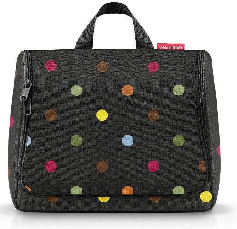Reisenthel Toiletbag Toilettas - Ophangen - Polyester - 3L - Dots Zwart