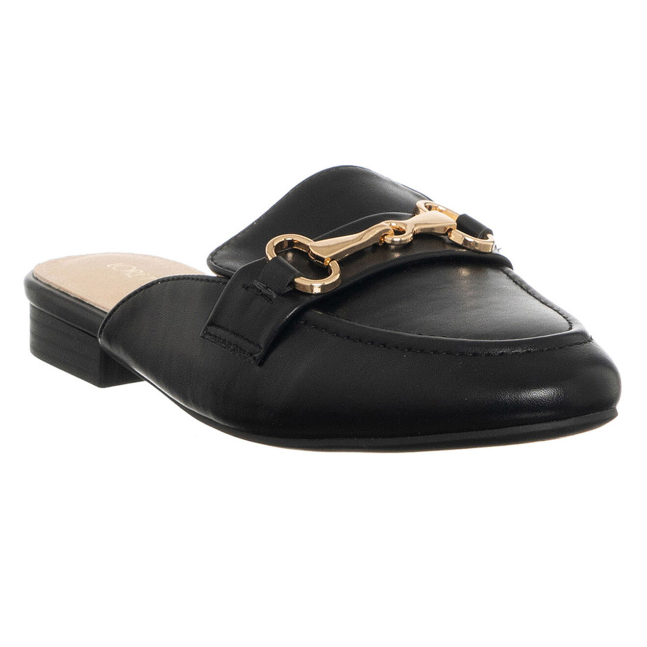 Loretta by Loretta Mules en Cuir Lov noires