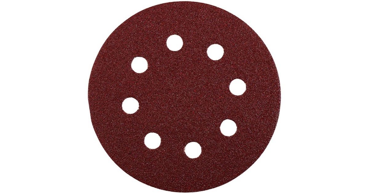 KWBQuick-Stick Schuurschijven, Hout en Metaal, Edelkorund, 125mm schuurpapier  (5-delig, K120)