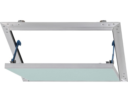 AluPlana® toegangsluik met gipsplaatinzetstuk GKBI 2 x 12,5 mm en veiligheidspal 200 mm x 200 mm