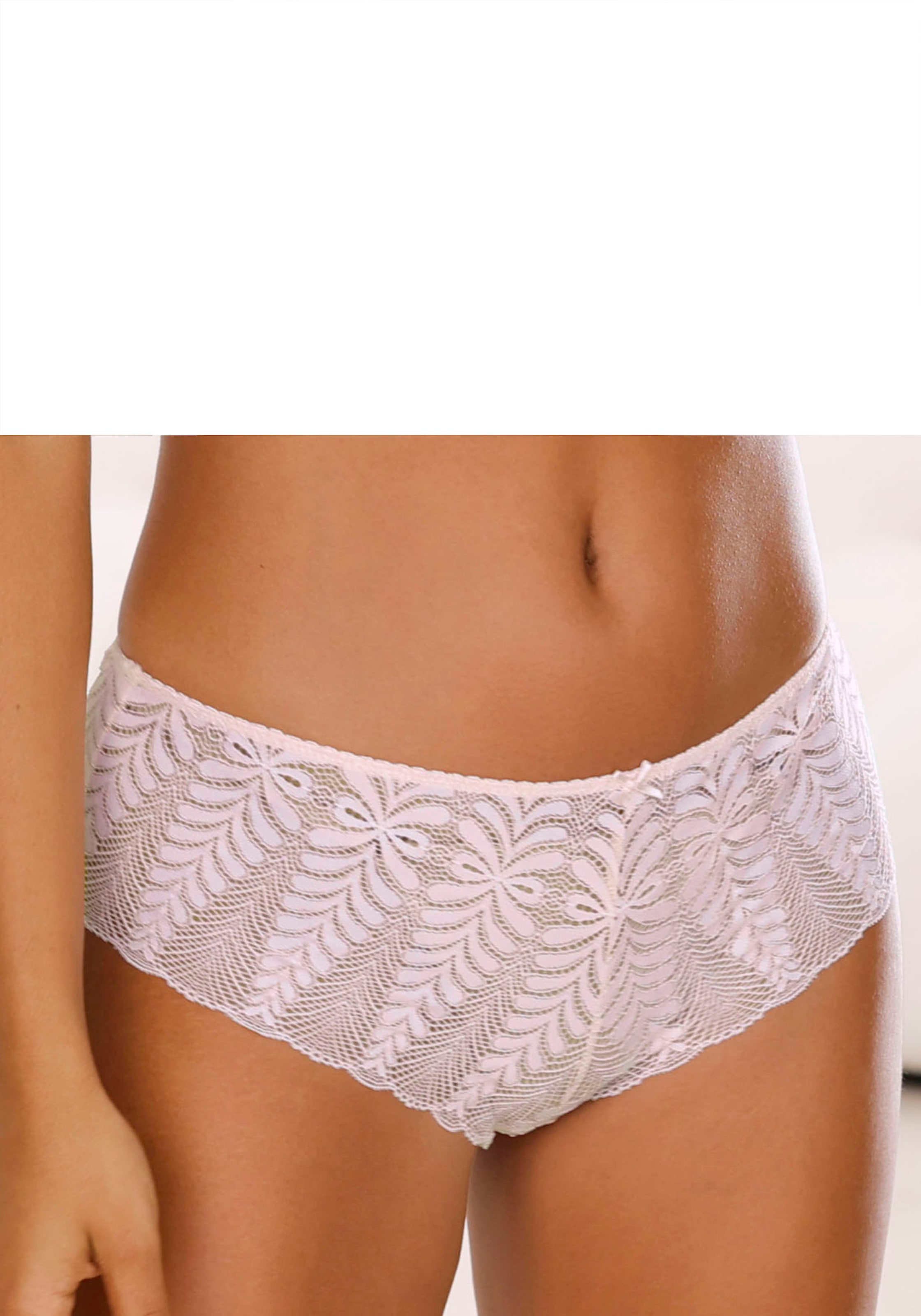 LASCANA Panty »Amira«, aus dezent transparenter Spitze