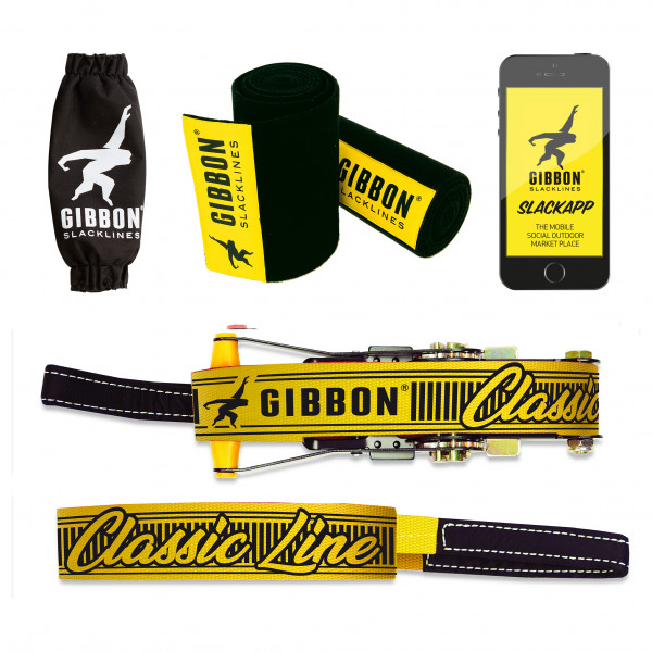 Gibbon Slacklines - Classicline Treewear Set