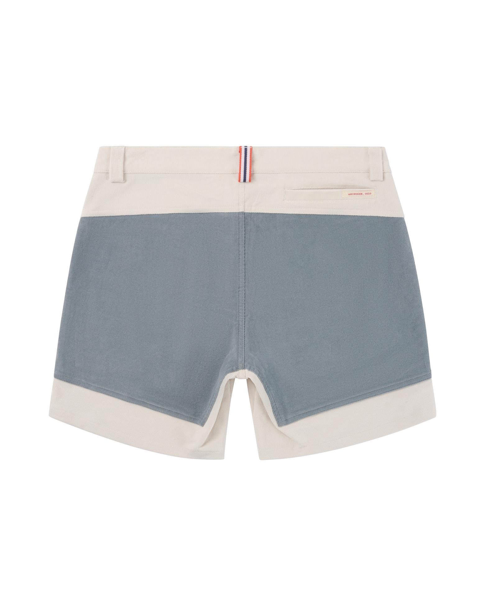 Amundsen 7Incher Cord Shorts Natural/Stormy Blue