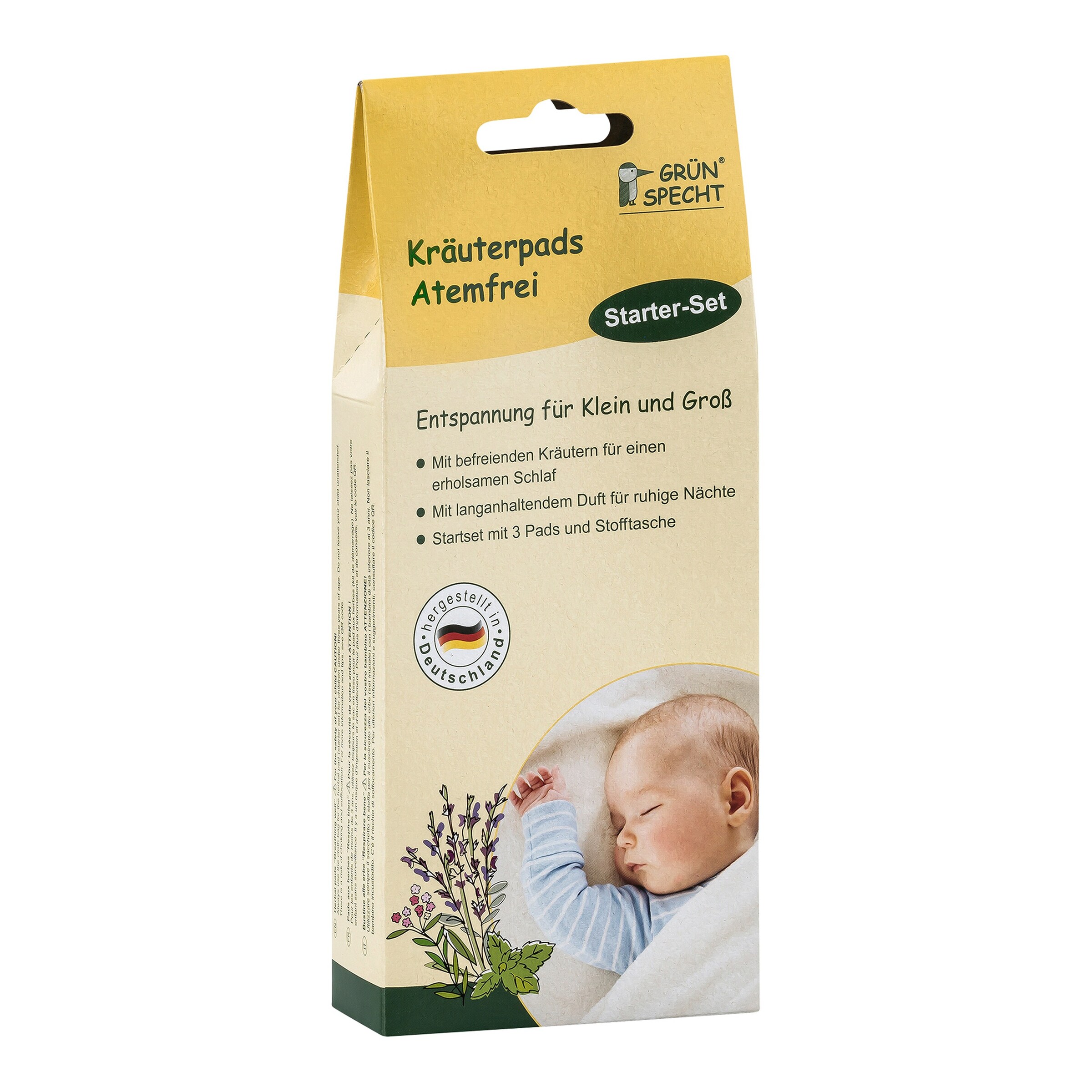Grünspecht 4-tlg. Starterset Kräuterpads Atemfrei