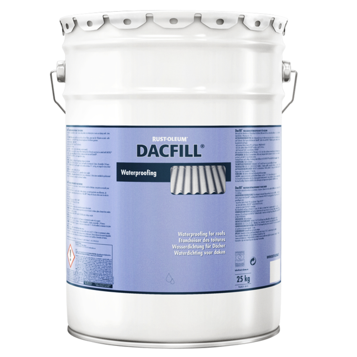 Rust-Oleum 6.2.5 Dacfill - zwart - 5kg