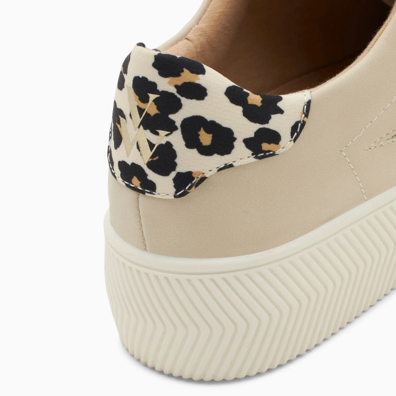 Sneakers-Baskets éclair Berthe beige et camel à lacets
