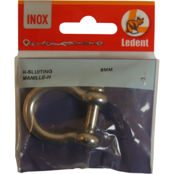 Harpsluiting RVS 8 mm 1 stuk