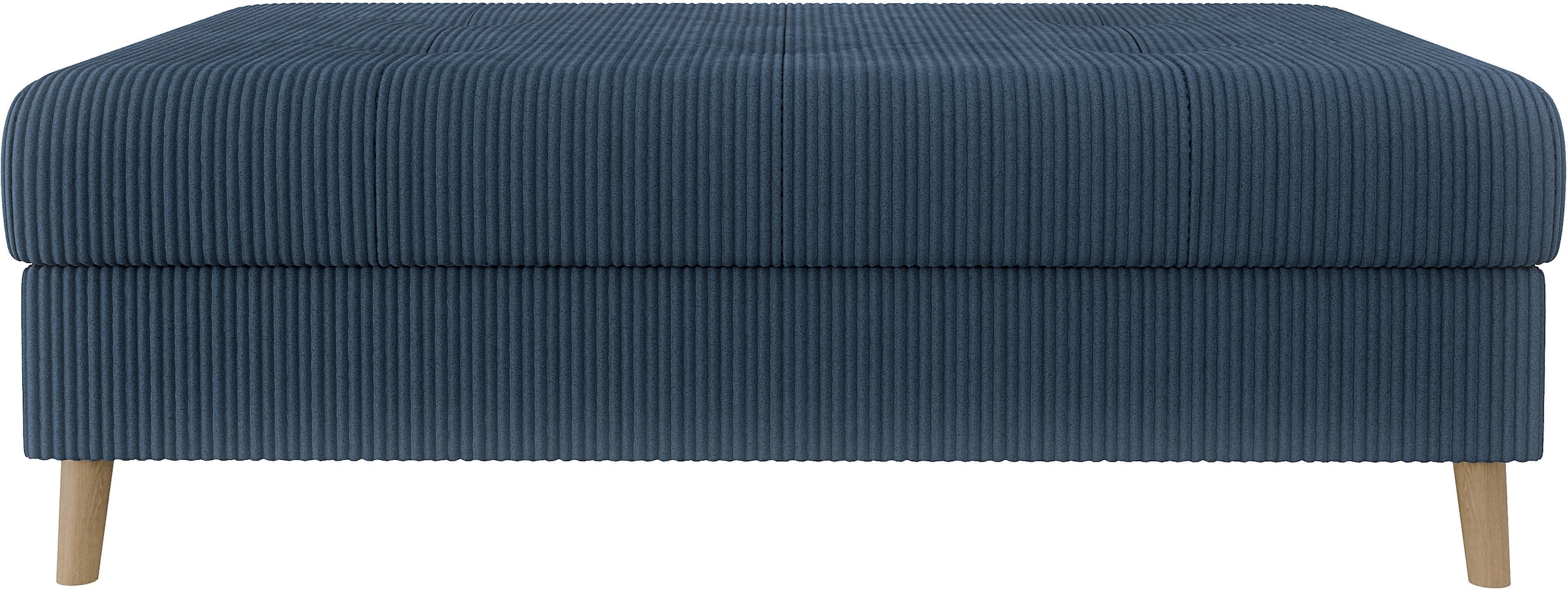 Home affaire Polsterhocker »CHARRE XXL, Steppung im Sitzbereich, Masse: B/T/H: 118/73/40 cm« passend zur Serie CHARRE, auch in Cord und Bouclé,