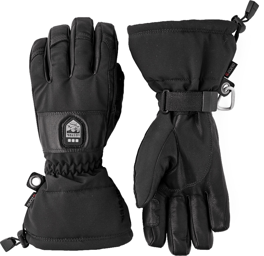 Heater Gauntlet 5-finger Black/Black