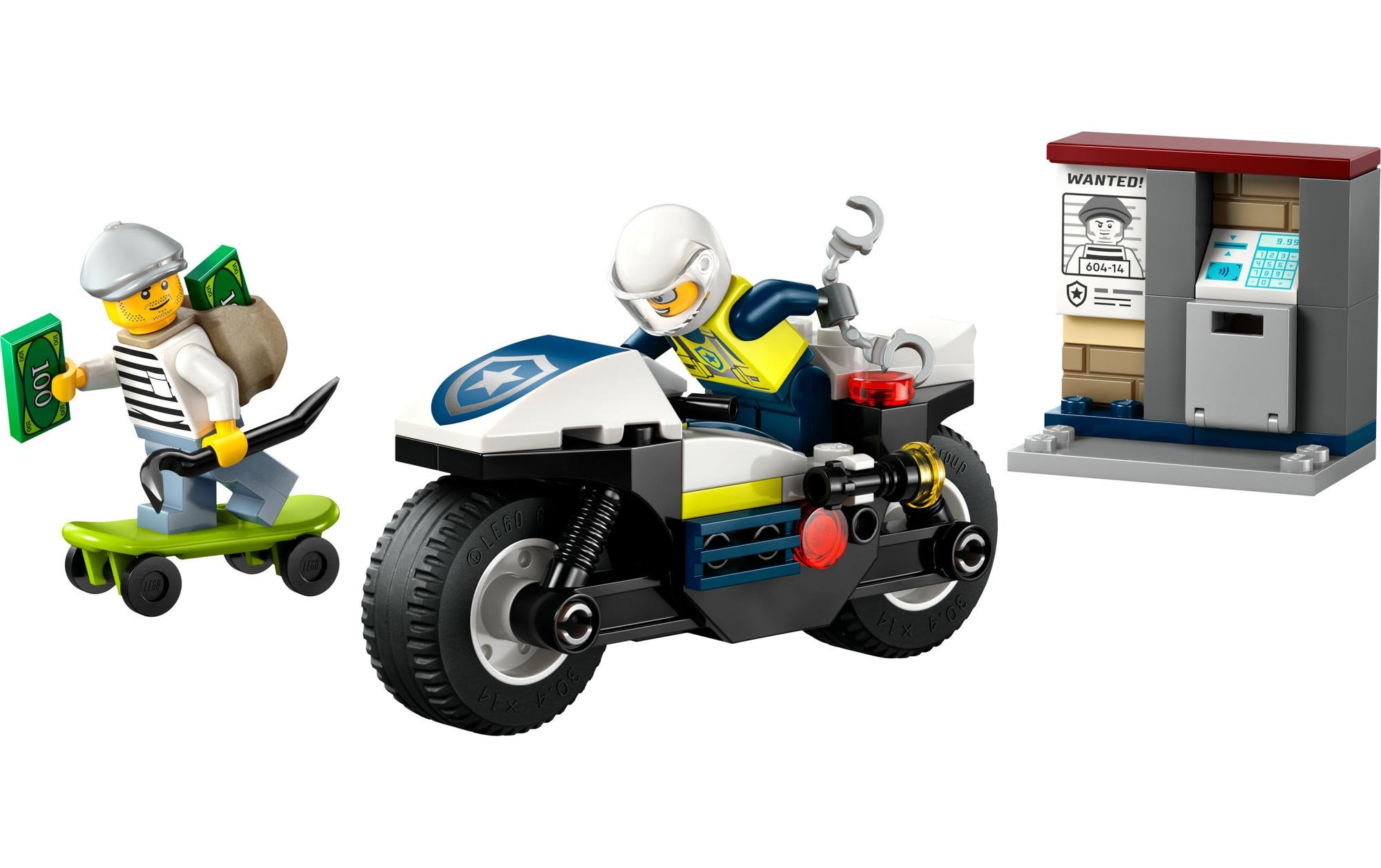 LEGO® Spielbausteine »City Verfolgungsjagd mit dem Polizeimotorrad 60455«