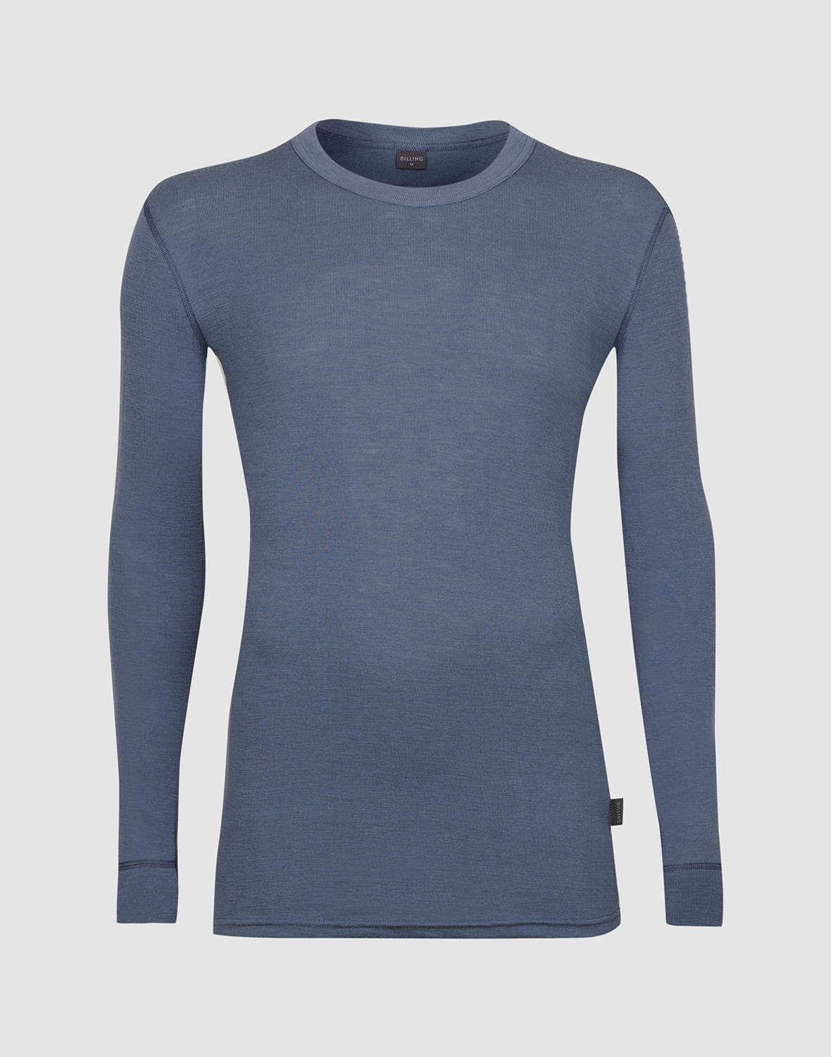 Shirt van merinowol voor heren in Koffie/zwart