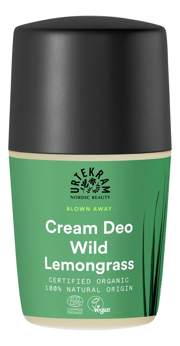 Urtekram Wild Lemongrass Cream Deo Roll-On - 50 ml