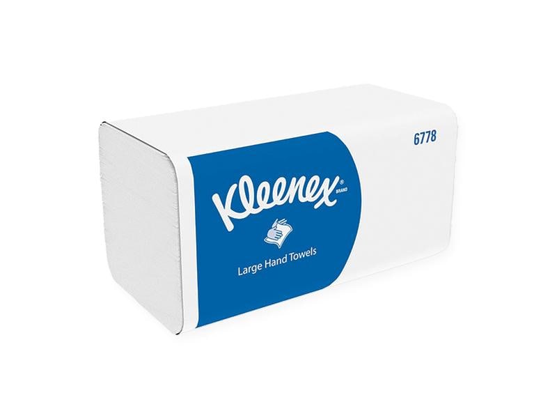Kleenex Falthandtücher 1860 Stück Papiertücher mit zwei Lagen im Format 31.5 cm x 21.5 cm