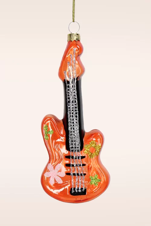 HD Collection Retro Guitar kerst ornament