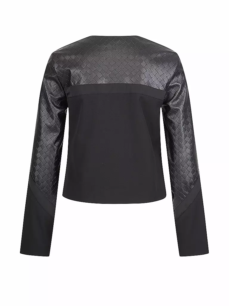 SPORTALM Jacke in Lederoptik  schwarz