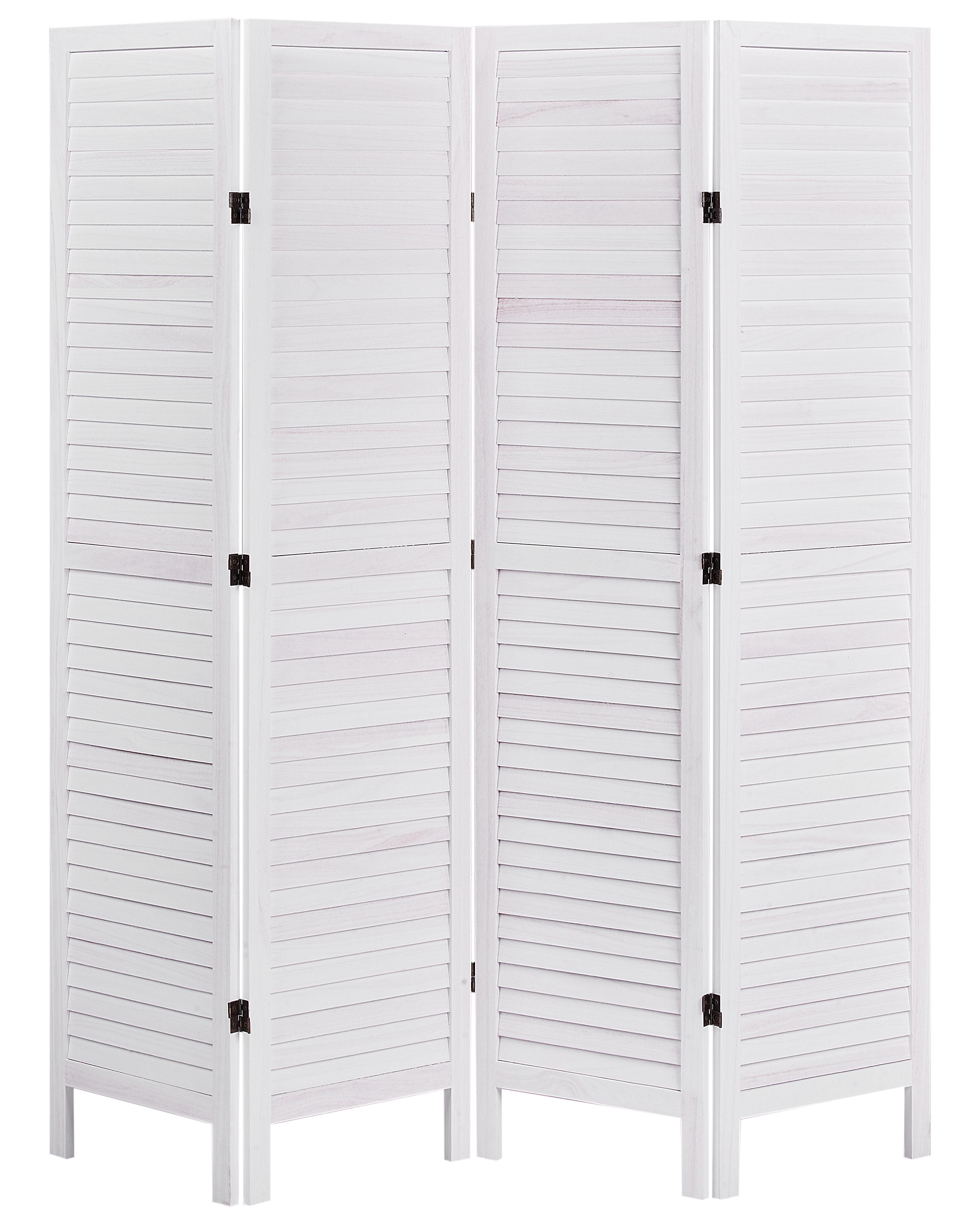 Roomdivider met 4 panelen AVENES Gebroken wit 163 cm 170 cm