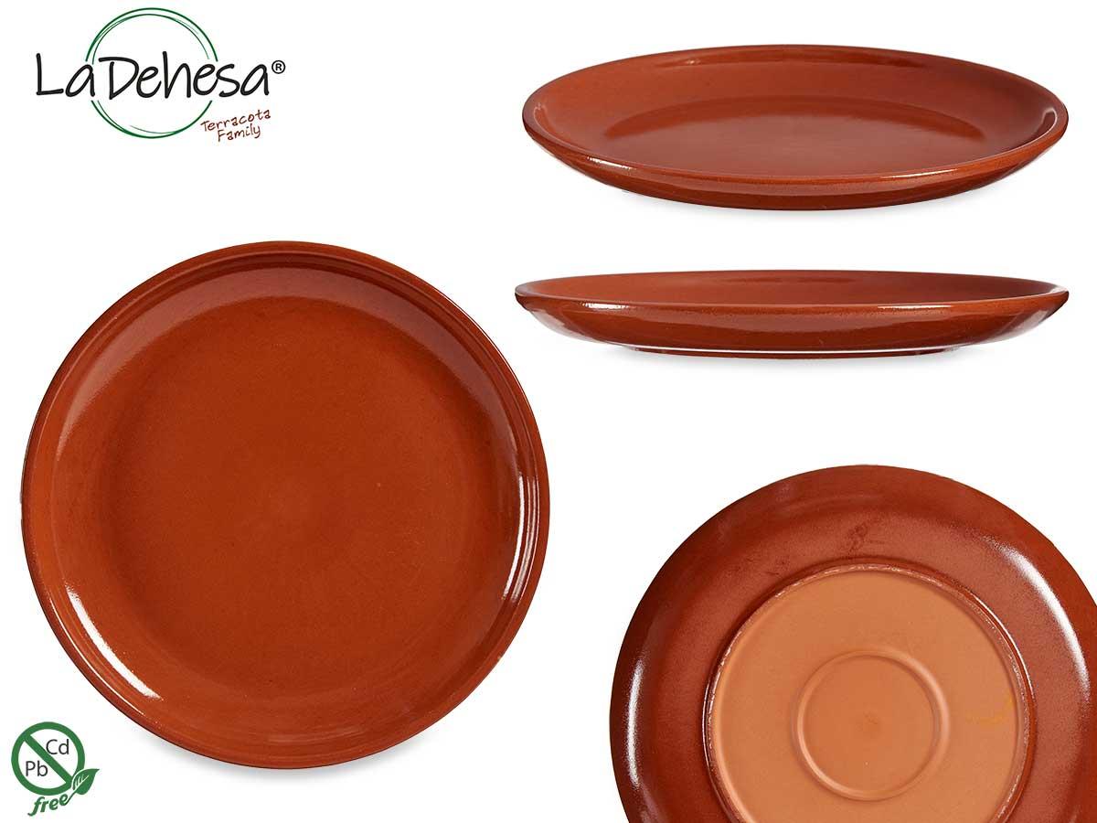 ASSIETTE REBORD TERRE CUITE 29CM